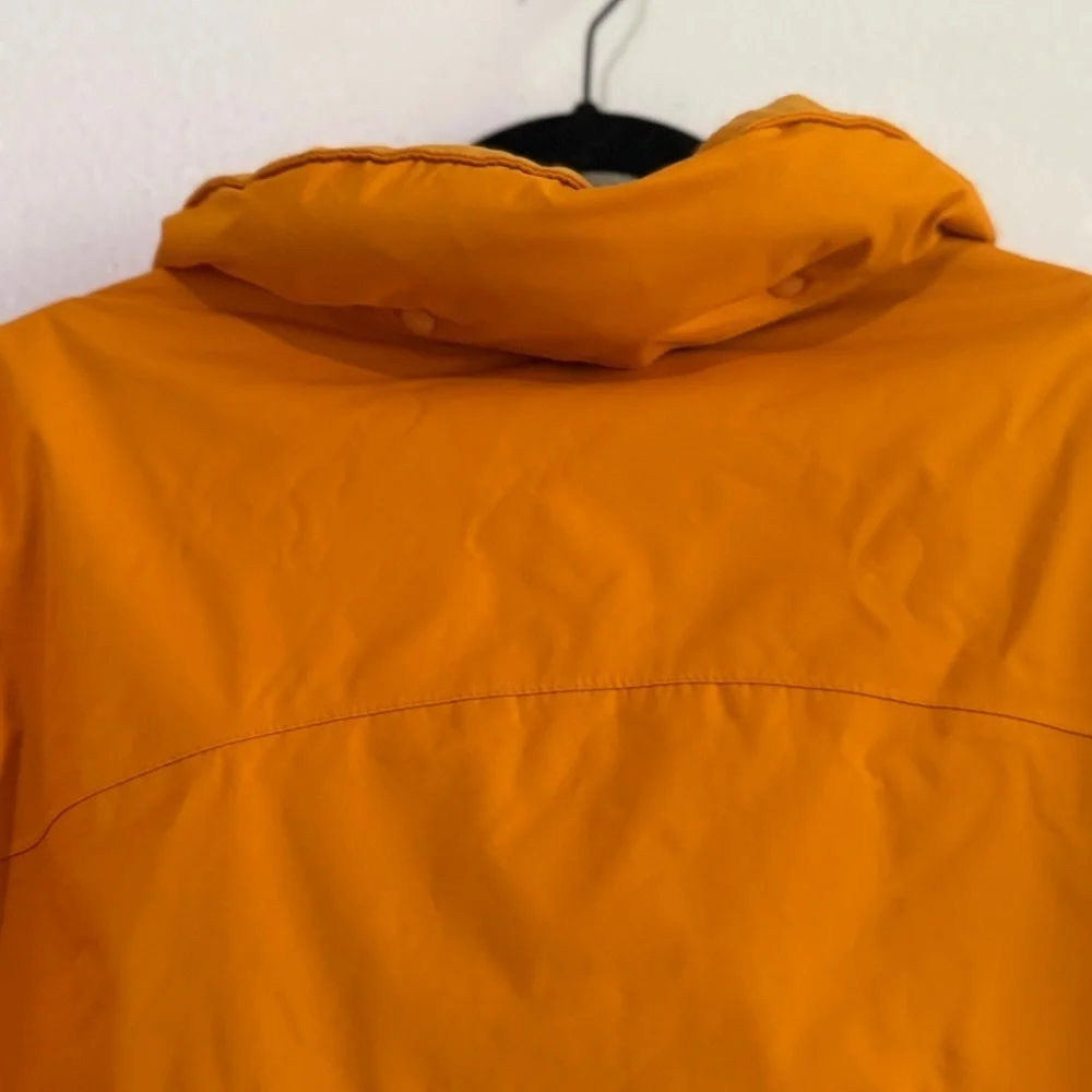 Lands End Marigold Insulated Weatherproof Jacket w/dark blue trim. Sz L.